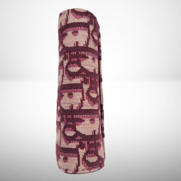 CHRISTIAN DIOR OBLIQUE BORDEAUX  FLAP CARD HOLDER / WALLET - Picture 8 of 12